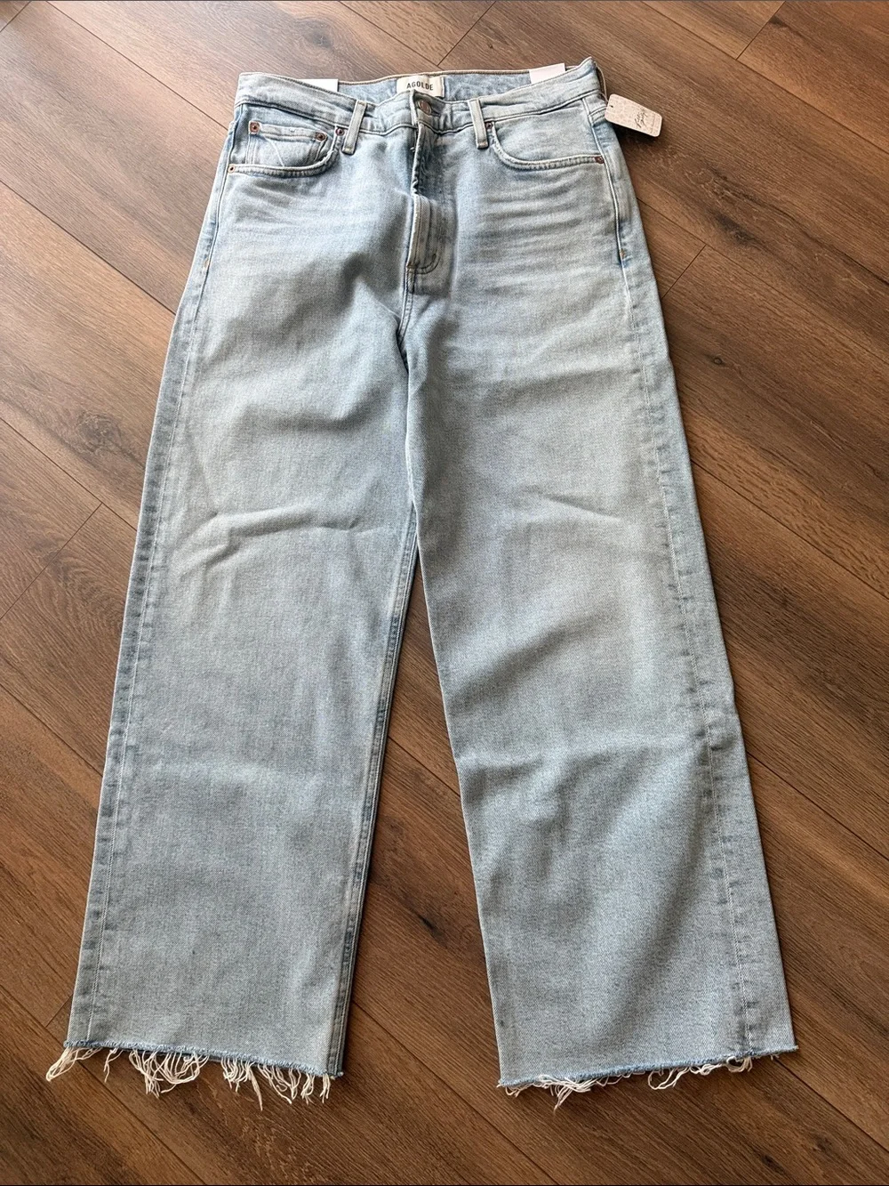 AGOLDE Ren High Rise Wide Leg Jeans- size 28